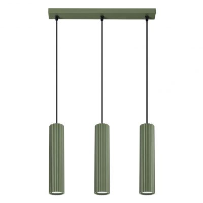 Lampa wisząca KARBON 3L zielona oliwka SL.1613 Sollux   (SL.1613)
