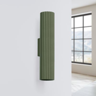 Kinkiet ryflowany KARBON 30cm zielony oliwkowy SL.1615 Sollux  (SL.1615)