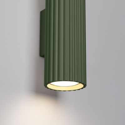Kinkiet ryflowany KARBON 30cm zielony oliwkowy SL.1615 Sollux  (SL.1615)