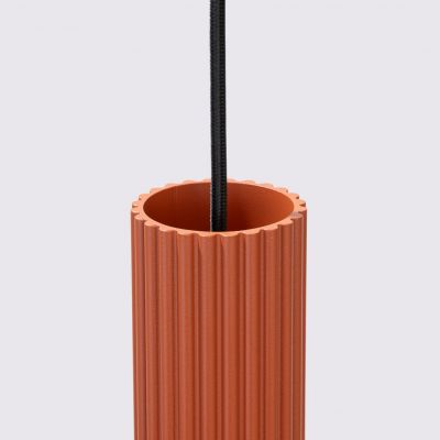 Lampa wisząca KARBON ochra czerwona SL.1630 Sollux (SL.1630)
