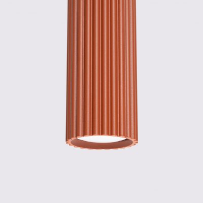 Lampa wisząca potrójna KARBON ochra czerwona SL.1632 Sollux  (SL.1632)
