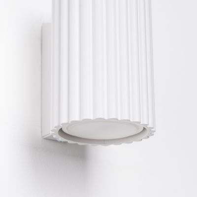 Kinkiet ryflowany KARBON 10cm biały SL.1646 Sollux   (SL.1646)