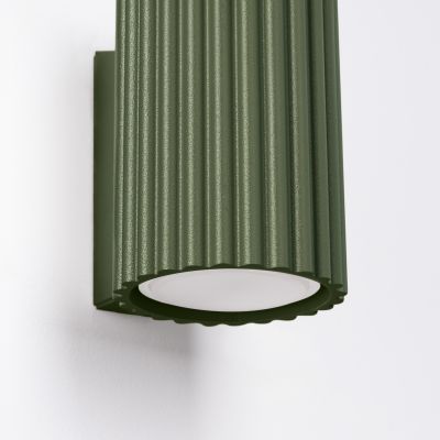 Kinkiet ryflowany KARBON 10cm zielony oliwkowy SL.1656 Sollux  (SL.1656)