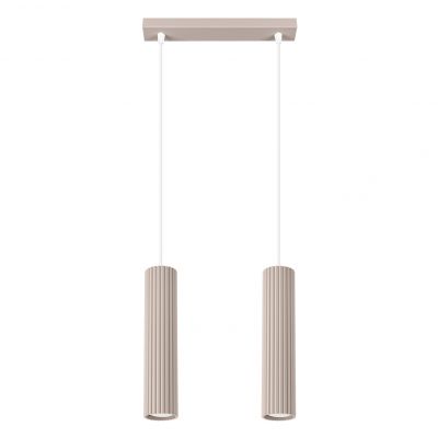 Lampa wisząca podwójna ryflowana KARBON taupe SL.1773 SOLLUX  (SL.1773)