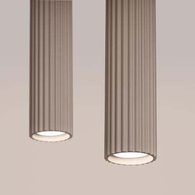 Lampa wisząca podwójna ryflowana KARBON taupe SL.1773 SOLLUX  (SL.1773)