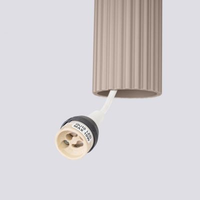 Lampa wisząca podwójna ryflowana KARBON taupe SL.1773 SOLLUX  (SL.1773)