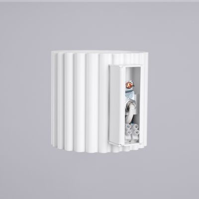 Kinkiet ryflowany AURA G9 biały SL.1781SOLLUX  (SL.1781)