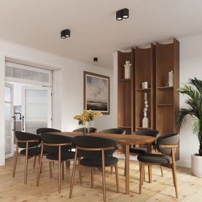Plafon podwójny ryflowany AURA GU10 czarny  SL.1785 SOLLUX  (SL.1785)
