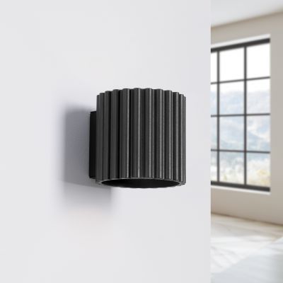 Kinkiet ryflowany AURA G9 czarny SL.1786 SOLLUX  (SL.1786)