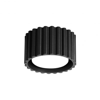 Plafon ryflowany AURA Gx53 czarny SL.1787 SOLLUX  (SL.1787)