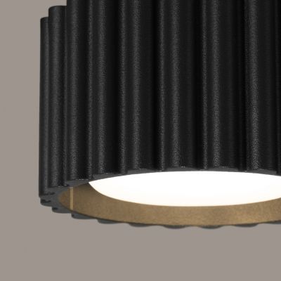 Plafon ryflowany AURA Gx53 czarny SL.1787 SOLLUX  (SL.1787)