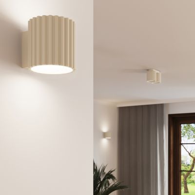 Plafon ryflowany AURA GU10 beżowy SL.1789 SOLLUX (SL.1789)