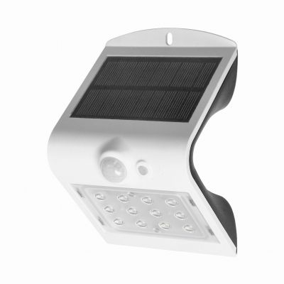 SILOE LED 1,5W, lampa solarna z czujnikiem ruchu 120st, 190lm, IP65, 4000K, 1200mAh, podwójne źródło AD-SL-6083WLR4 ORNO (AD-SL-6083WLR4)