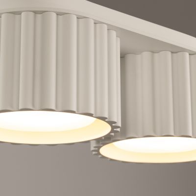 Plafon podwójny ryflowany AURA Gx53 beżowy SL.1793 SOLLUX  (SL.1793)