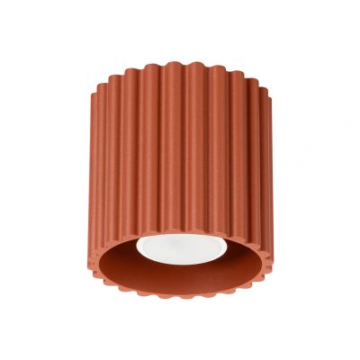 Plafon ryflowany AURA GU10 ochra czerwona SL.1799 SOLLUX  (SL.1799)