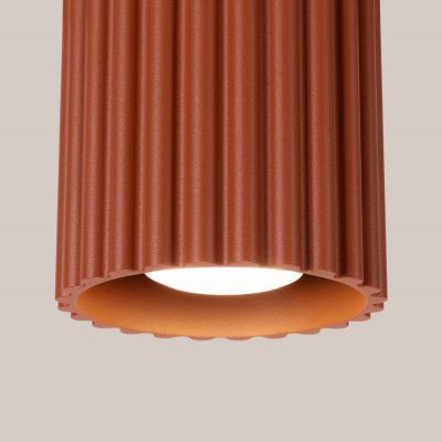Plafon ryflowany AURA GU10 ochra czerwona SL.1799 SOLLUX  (SL.1799)
