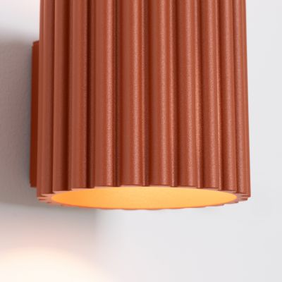 Kinkiet ryflowany AURA G9 ochra czerwona SL.1801 SOLLUX  (SL.1801)
