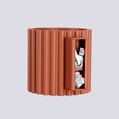 Kinkiet ryflowany AURA G9 ochra czerwona SL.1801 SOLLUX  (SL.1801)