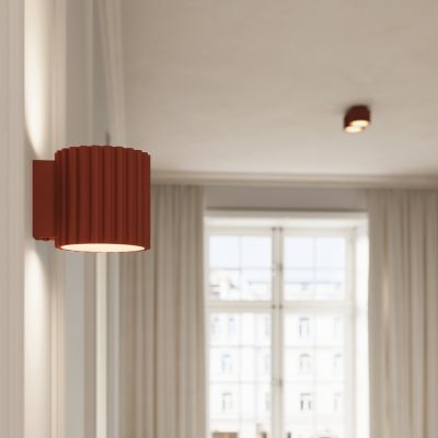 Plafon ryflowany AURA Gx53 ochra czerwona SL.1802 SOLLUX  (SL.1802)