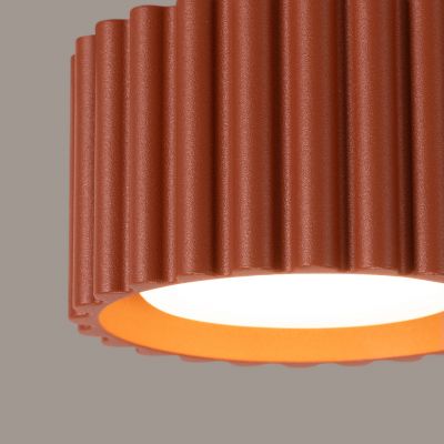 Plafon ryflowany AURA Gx53 ochra czerwona SL.1802 SOLLUX  (SL.1802)