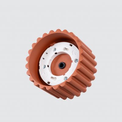 Plafon ryflowany AURA Gx53 ochra czerwona SL.1802 SOLLUX  (SL.1802)