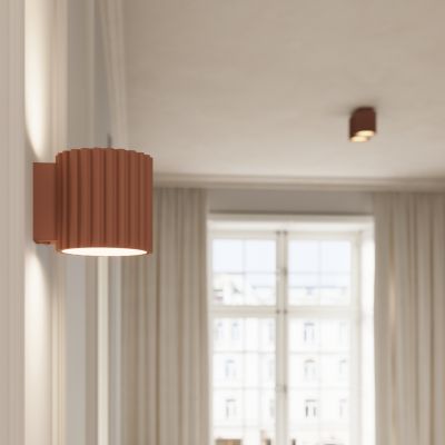 Plafon podwójny ryflowany AURA GU10 mocca SL.1805 SOLLUX  (SL.1805)
