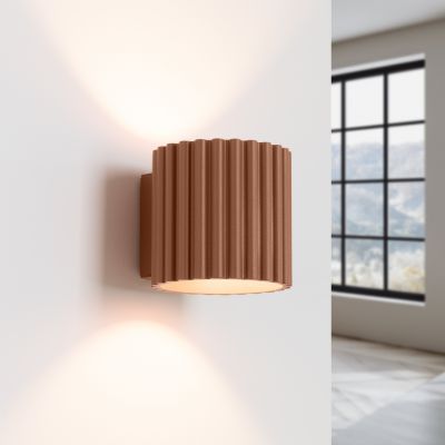 Kinkiet ryflowany AURA G9 mocca SL.1806 SOLLUX  (SL.1806)