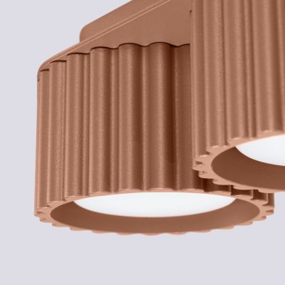 Plafon podwójny ryflowany AURA Gx53 mocca SL.1808 SOLLUX (SL.1808)