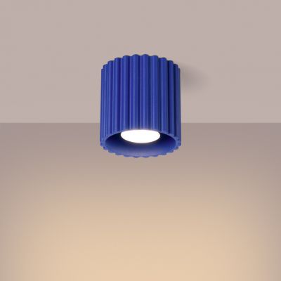 Plafon ryflowany AURA GU10 ultramaryna SL.1809 SOLLUX (SL.1809)