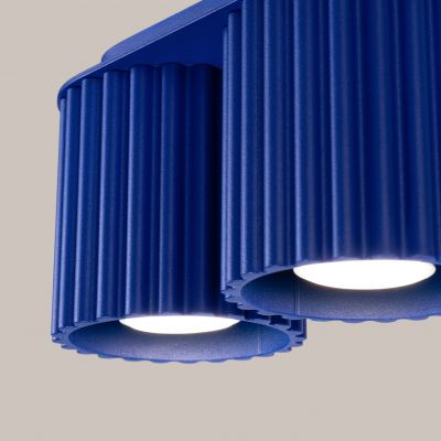 Plafon podwójny ryflowany AURA GU10 ultramaryna SL.1810 SOLLUX  (SL.1810)