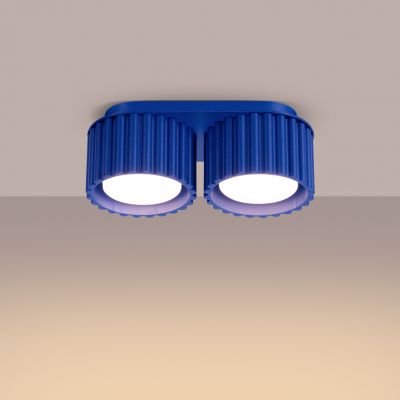 Plafon podwójny ryflowany AURA Gx53 ultramaryna SL.1813 SOLLUX  (SL.1813)