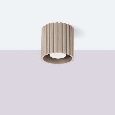 Plafon ryflowany AURA GU10 taupe SL.1814 SOLLUX  (SL.1814)