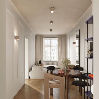 Plafon podwójny ryflowany AURA GU10 taupe SL.1815 SOLLUX  (SL.1815)