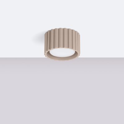 Plafon ryflowany AURA Gx53 taupe SL.1817 SOLLUX  (SL.1817)