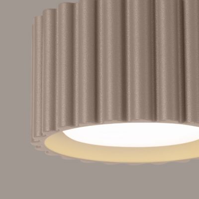 Plafon ryflowany AURA Gx53 taupe SL.1817 SOLLUX  (SL.1817)