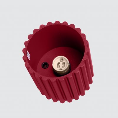 Plafon ryflowany AURA GU10 burgundowy SL.1819 SOLLUX  (SL.1819)
