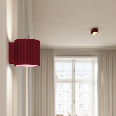 Plafon ryflowany AURA Gx53 burgundowy SL.1822 SOLLUX  (SL.1822)