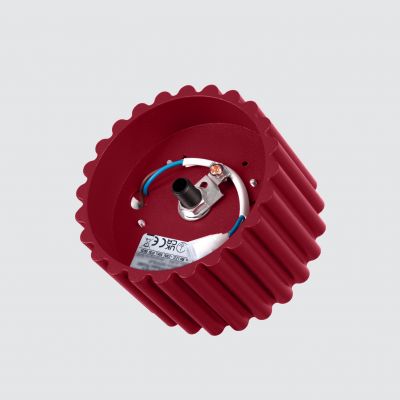 Plafon ryflowany AURA Gx53 burgundowy SL.1822 SOLLUX  (SL.1822)