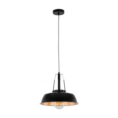 ITALUX lampa wisząca Paloma E27 60W 220V IP20 kolor - czarny (MDM-3619/1M BK+GD)