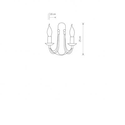 Lampa ARES II kinkiet (203)