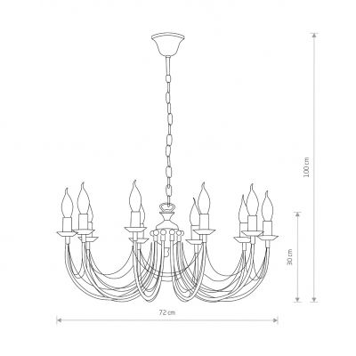 Lampa ARES X zwis NOWODVORSKI (206)