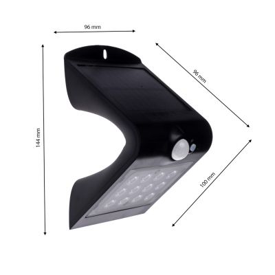 Kinkiet solarny LED 1,5W IP65 BUTTERFY EKO-LIGHT (EKO3867)