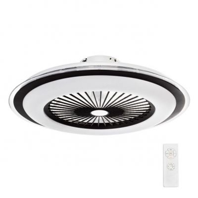 Milagro wentylator LED Zonda 25W + 60W 3900lm 3000/6000K (pilot w zestawie) czarny ML6090 (ML6090)