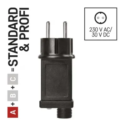 Zasilacz choinkowy do serii Standard i Profi 800LED IP44 timer D1ZB05 EMOS (D1ZB05)
