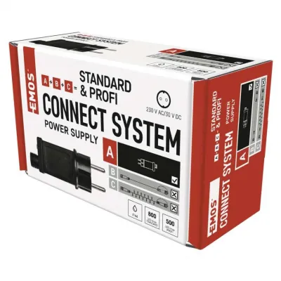 Zasilacz choinkowy do serii Standard i Profi 800LED IP44 timer D1ZB05 EMOS (D1ZB05)
