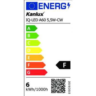 Żarówka LED IQ-LED E27 5,5W 480lm 6500K barwa zimna 230V 27272 KANLUX (27272)