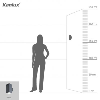 Oprawa ogrodowa kinkiet elewacyjny GORI GU10 IP44 29010 KANLUX (29001)