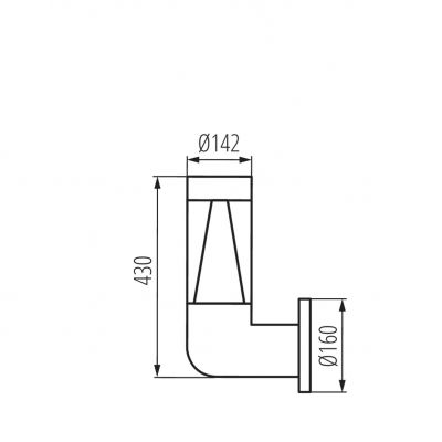 Oprawa elewacyjna INVO TR EL-53-O-GR 3xGU10 IP54 29174 KANLUX (29174)