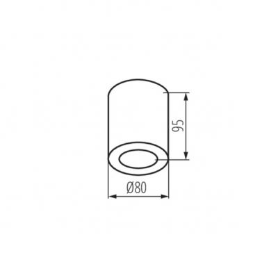 Oprawa sufitowa punktowa SANI IP44 DSO-W  29241 KANLUX (29241)