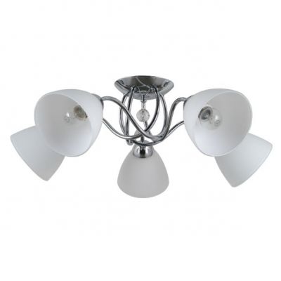 ITALUX lampa wisząca Lugano E27 40W 220-240V IP20 kolor - chrom, biały (PND-5643-5)